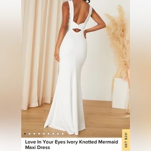 LULUS LOVE IN YOUR EYES - NEW LOW BACK MAXI DRESS